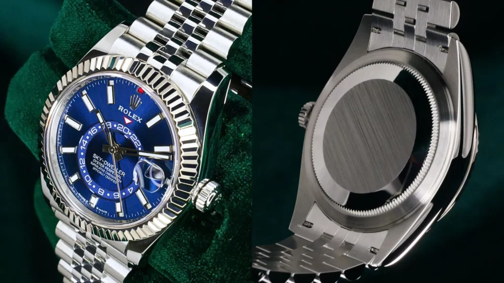 2023 Rolex Sky-Dweller Blue Jubilee White Gold 42mm 336934 - Case and Bezel