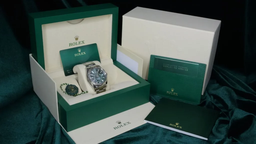 2024 Rolex Sky-Dweller Mint Green Dial Fluted Bezel Oyster 336934 - Box and Papers