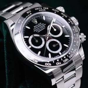 Rolex Cosmograph Daytona "Reverse Panda" Black Dial Black Ceramic Bezel Oyster Bracelet Stainless Steel 40mm MINT CONDITION COMPLETE SET 126500LN