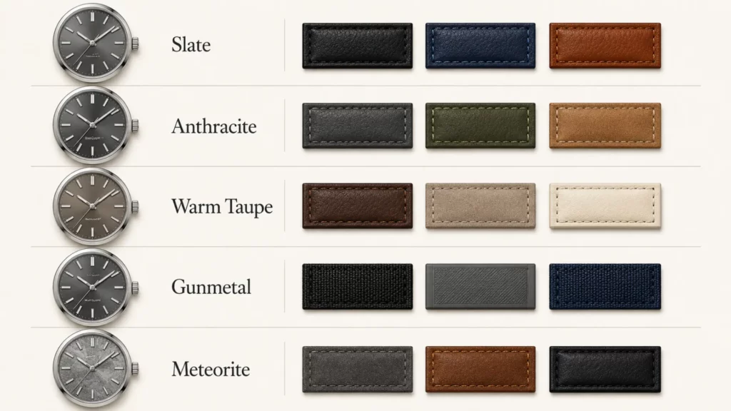 gray-dial-shades-matched-to-best-strap-colors