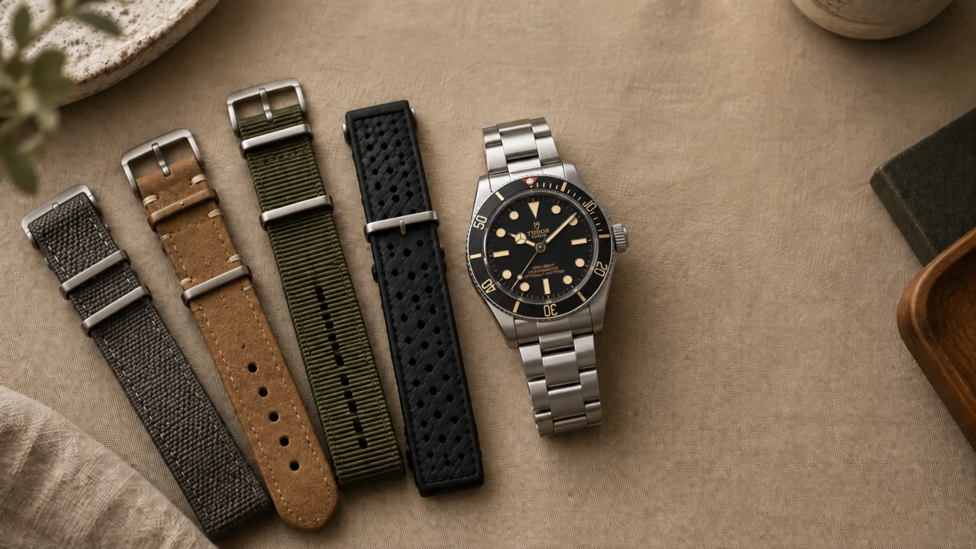 strap-colors-matte-aluminum-bezel-watch-flat-lay