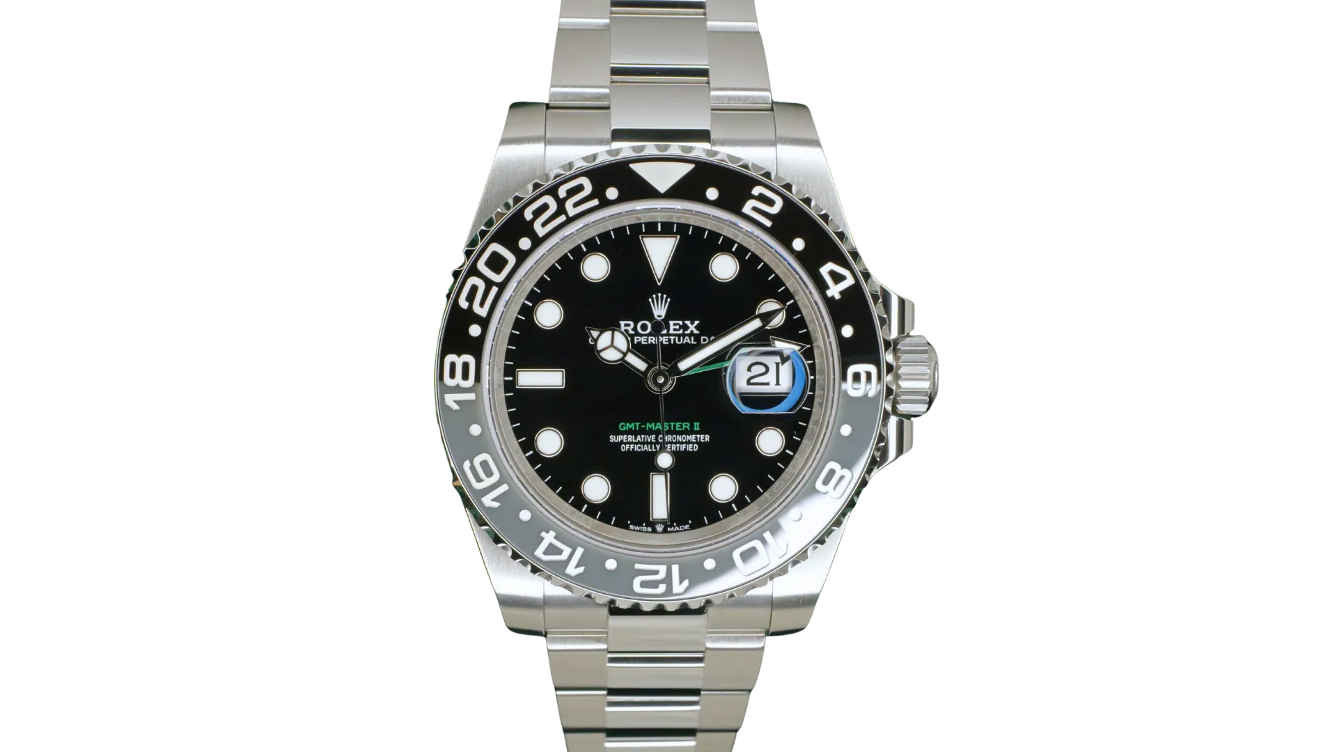 Rolex GMT-Master II 40 Oystersteel Grey-Black Cerachrom / Oyster