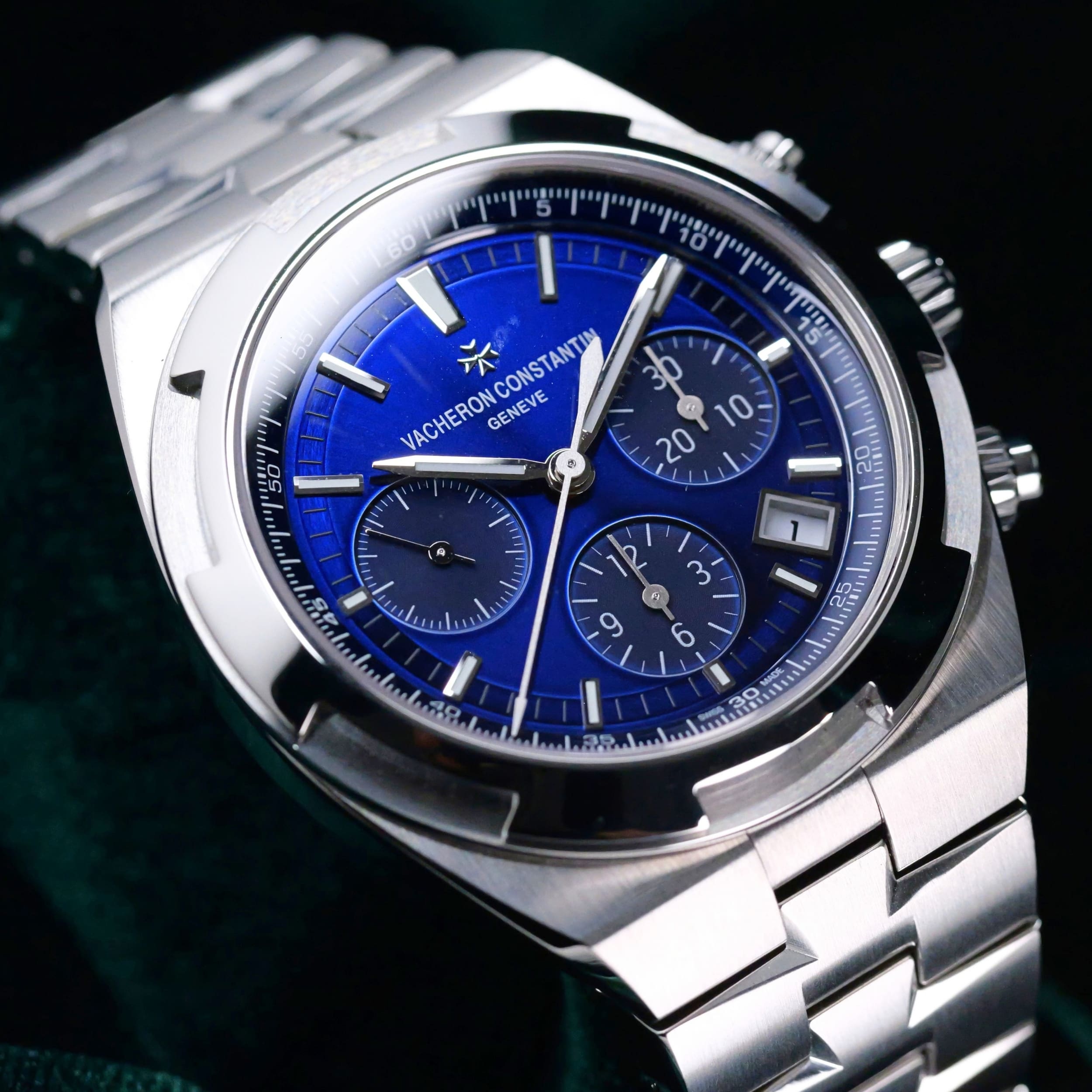 Vacheron Constantin Overseas Chronograph Blue Dial Stainless Steel